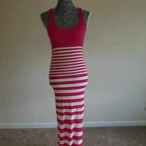 BEBE Striped Maxi